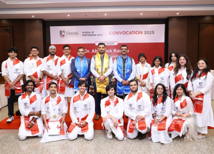 Dr. Abhishek Ranjan graces NMIMS School of Performing Arts Annual Convocation 2025 as Chief Guest. Dr. Abhishek Ranjan graces NMIMS School of Performing Arts Annual Convocation 2025 as Chief Guest.