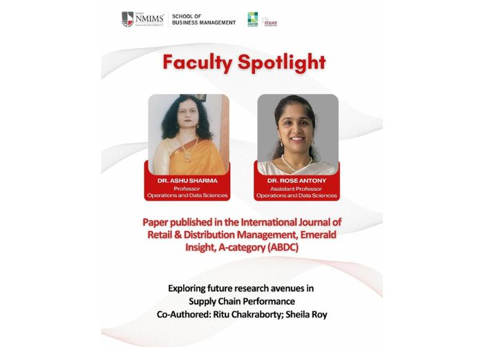 UntitleNMIMS School of Business Management faculty research on supply chain performanced design NMIMS School of Business Management faculty research on supply chain performance