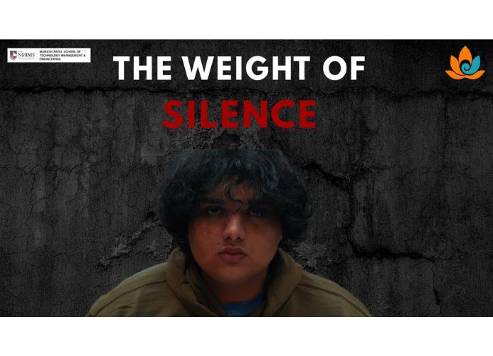 Students and counsellors at NMIMS MPSTME collaborate with Soul Yatri to create The Weight of Silence, a short film raising mental health awareness across campuses. Students and counsellors at NMIMS MPSTME collaborate with Soul Yatri to create The Weight of Silence, a short film raising mental health awareness across campuses.