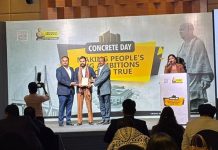 SVKM’s NMIMS Chandigarh Secures Prestigious National Recognition for Structural Excellence SVKM’s NMIMS Chandigarh receiving the Outstanding Concrete Structure Award 2025 under the Institutional Category.