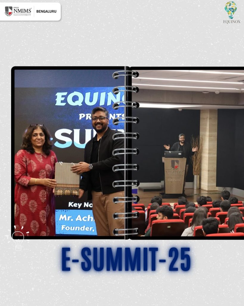 NMIMS Bengaluru students engaging in sessions at E-Summit 2025