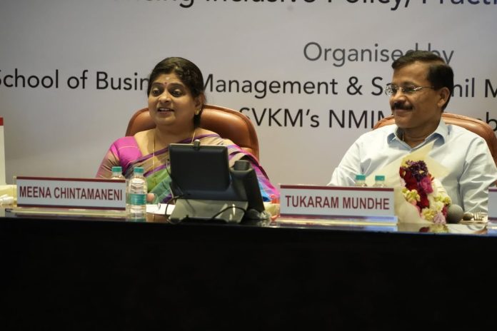 Dignitaries and experts at the Disability Inclusion Conclave & Research Symposium 2026 hosted by SVKM’s NMIMS in Mumbai.