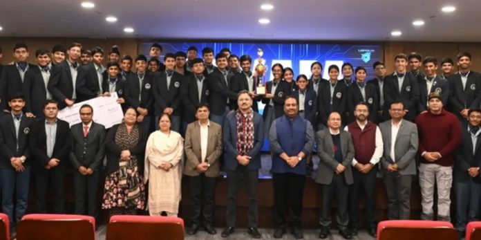 NMIMS Indore students participating in UDYAM 2025 inter-school business fest