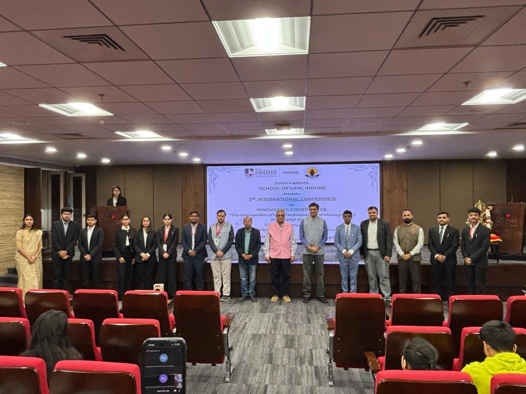 Experts, academicians, and researchers at NMIMS Indore’s 3rd International Conference on Innovating Governance in a Digital World.