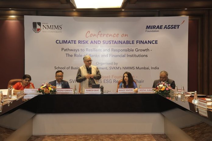 Experts, academicians and students at the Climate Risk and Sustainable Finance conference hosted by SBM, NMIMS on 6 March 2026.