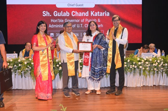 NMIMS Chandigarh celebrates its 2026 Degree Distribution Ceremony, marking the graduation of its first Engineering and Law batches
